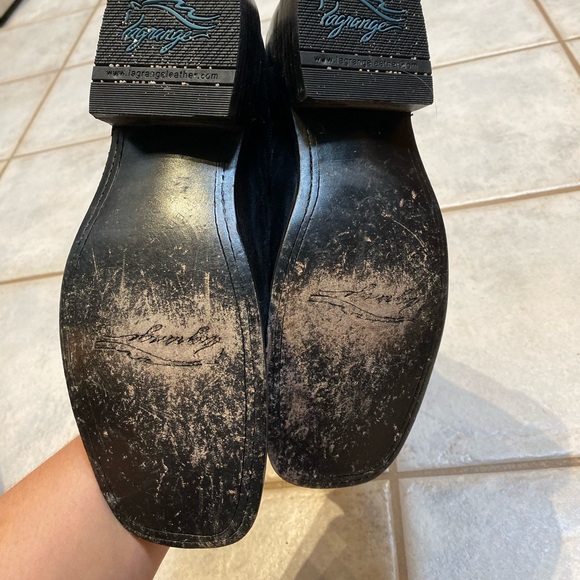 La Grange Black Butterfly boots size 9 - Picture 4 of 4